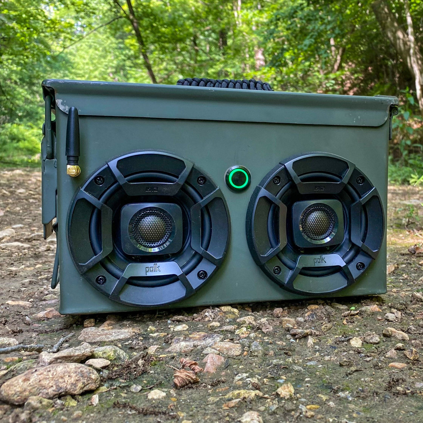 "Seasoned" V2 OD Green Ammo Can Speaker